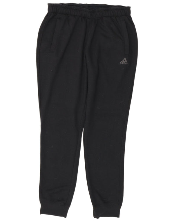 Adidas Mens Climalite Tracksuit Trousers Joggers Large  Black Polyester