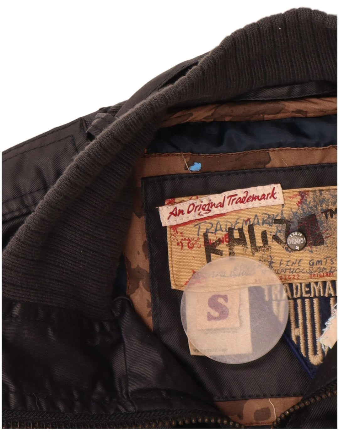 KHUJO Womens Utility Jacket UK 10 Small Navy Blue Cotton
