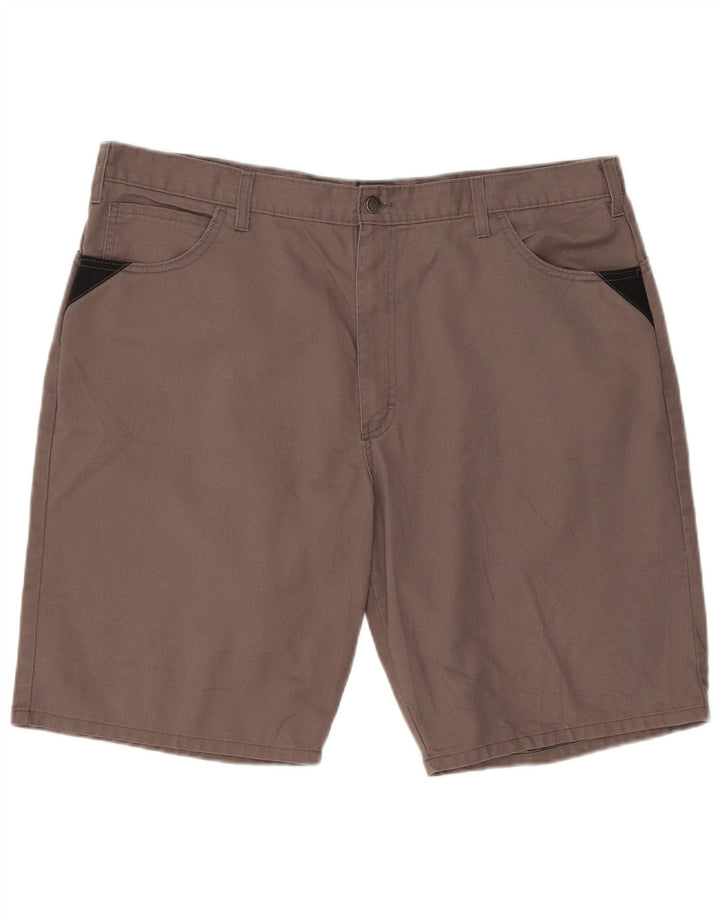 Dickies Mens Casual Shorts W42 2XL Grey Colourblock Polyester
