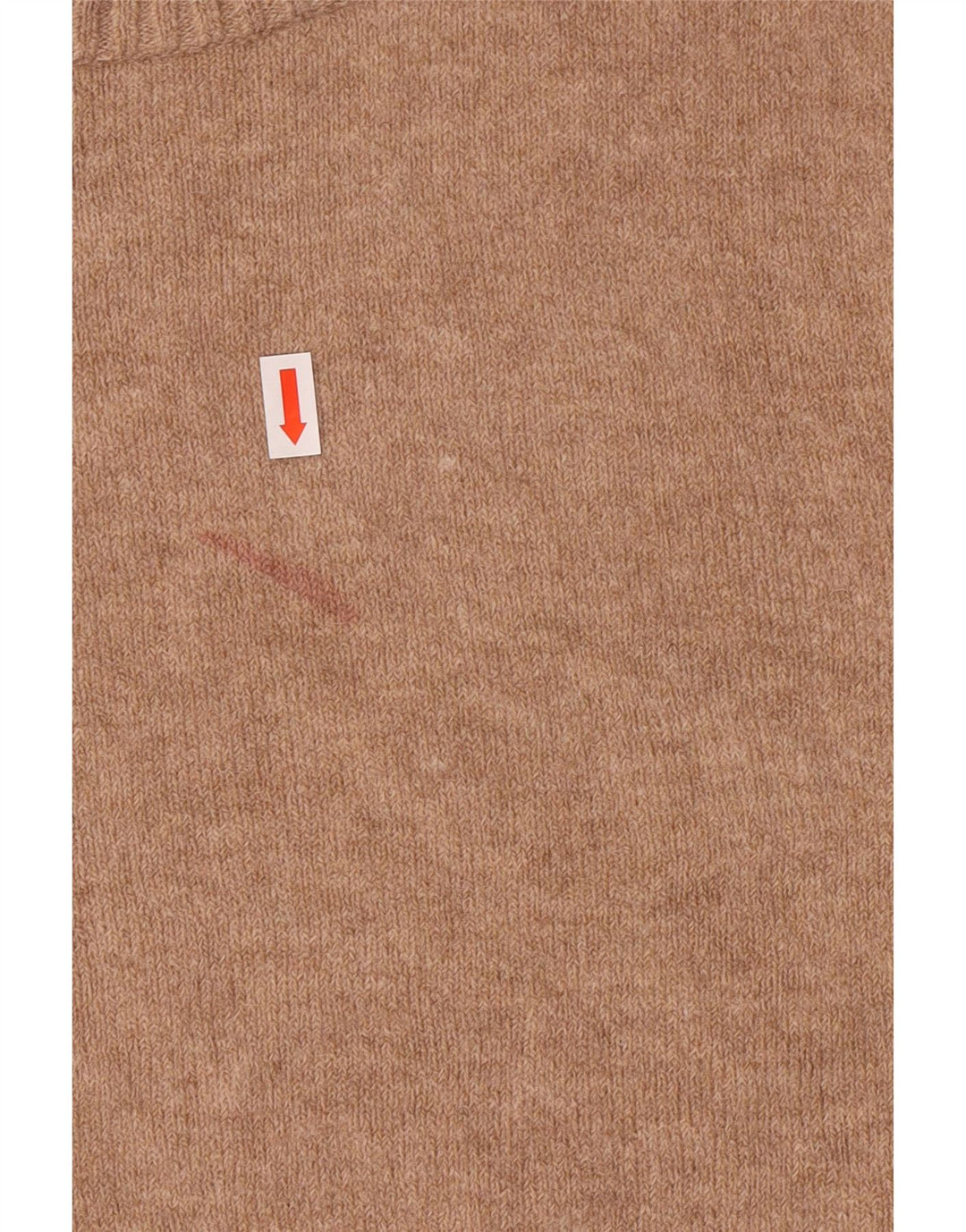 J. CREW Womens Crew Neck Jumper Sweater UK 14 Medium Brown Nylon