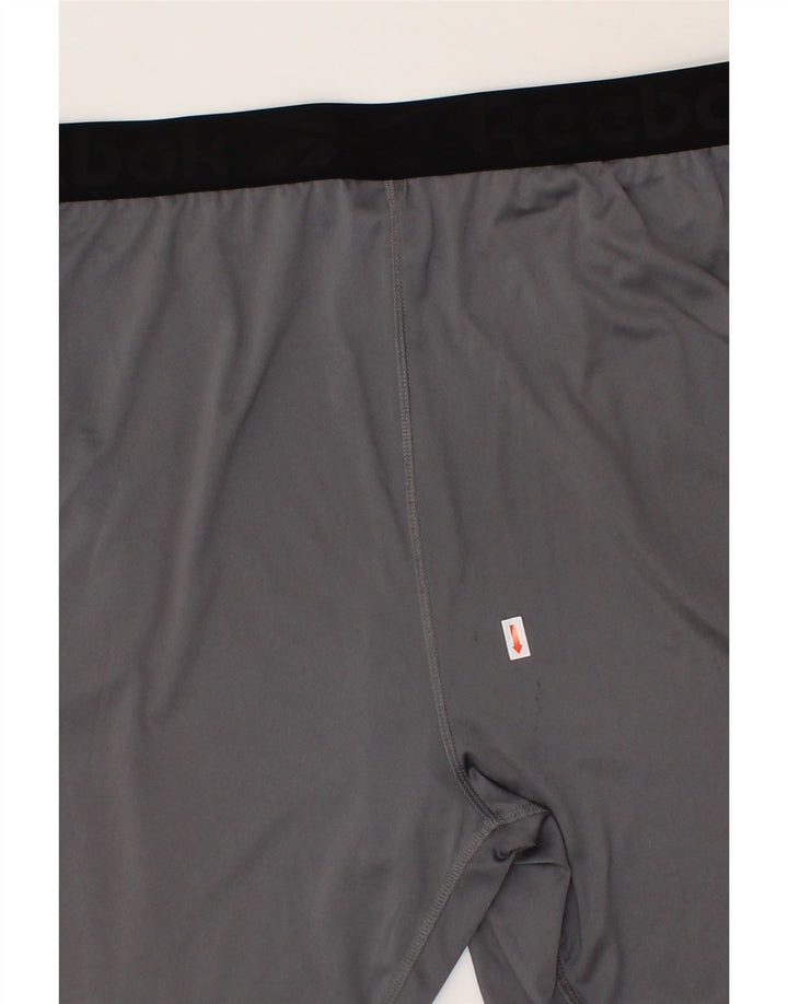 REEBOK Mens Sport Shorts Large  Grey Polyester Vintage Reebok and Second-Hand Reebok from Messina Hembry 