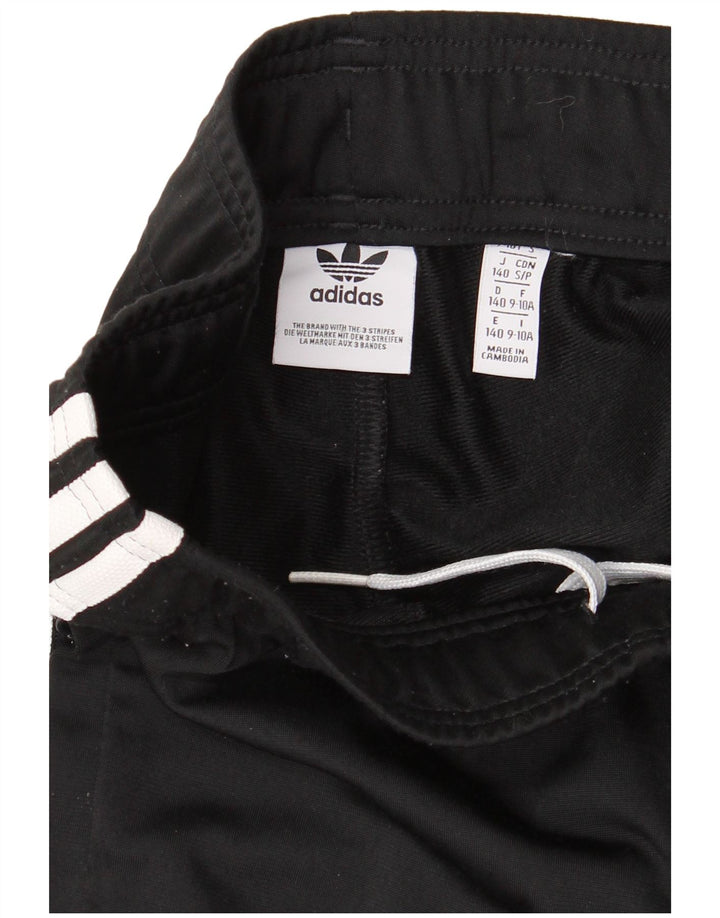 ADIDAS Boys Tracksuit Trousers Joggers 9-10 Years Black