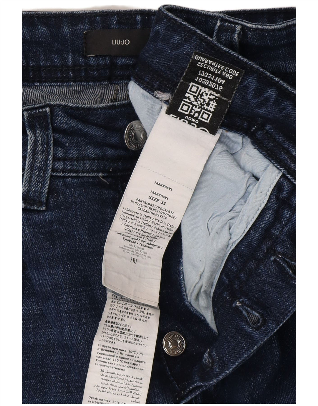 LIU JO Womens Frank Slim Jeans W31 L29 Navy Blue