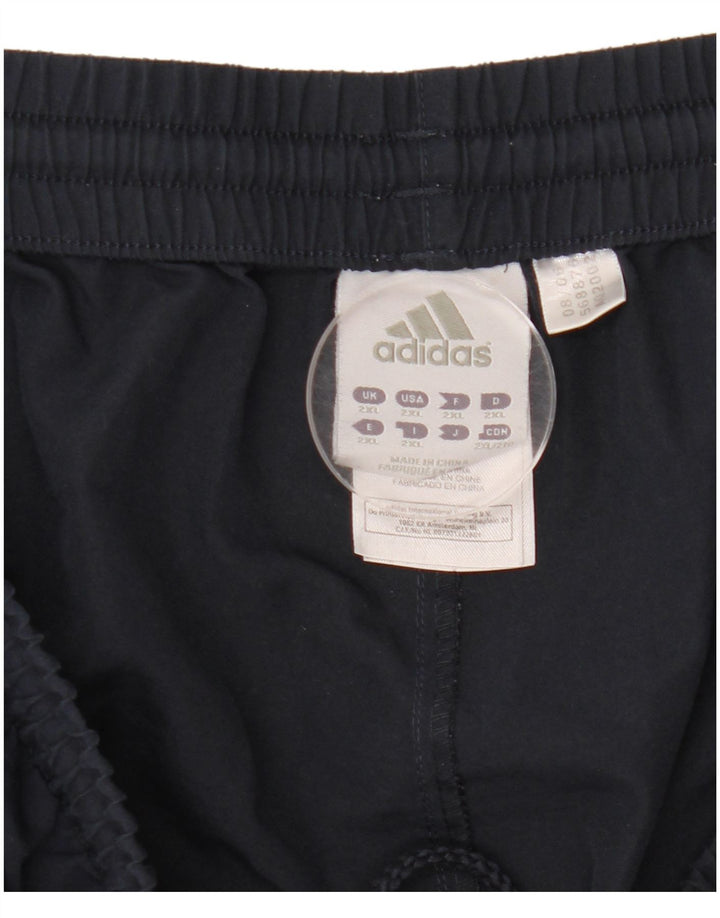 Adidas Mens Tracksuit Trousers Joggers 2XL  Navy Blue Polyester