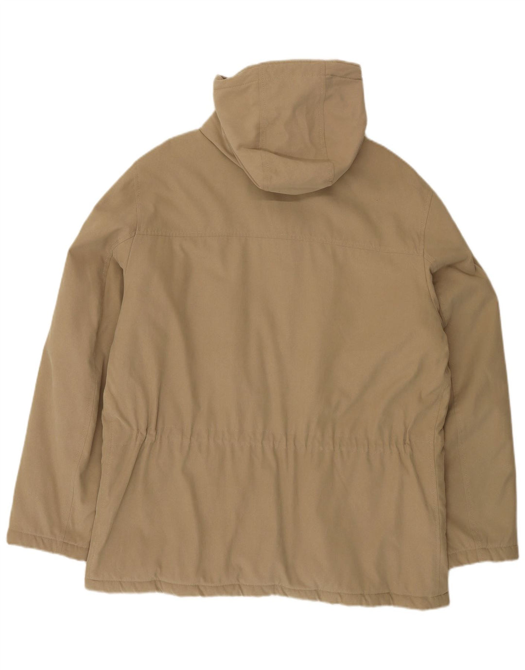 Adhoc Mens Hooded Padded Jacket IT 54 2XL Beige Polyester