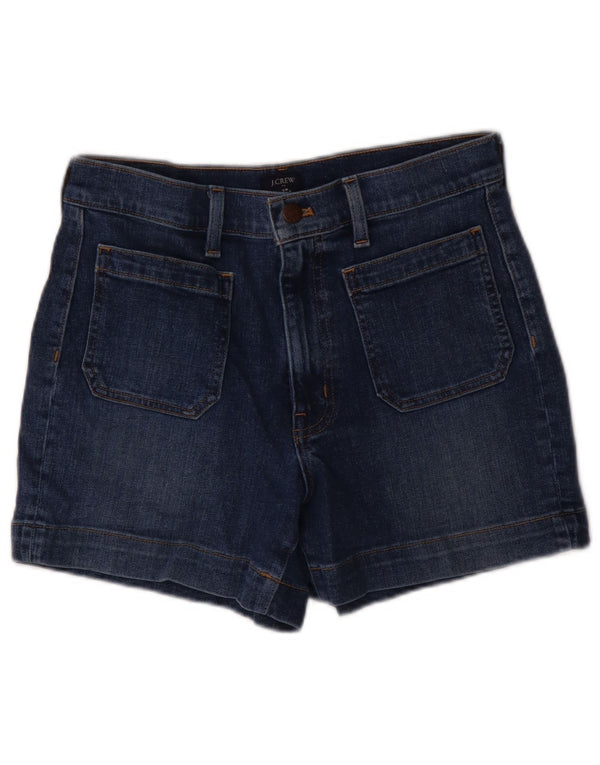 J. Crew Womens Denim Shorts W28 Medium Navy Blue Cotton