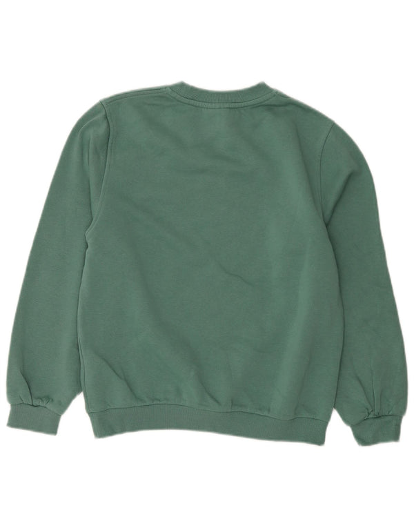 Nike Boys Graphic Sweatshirt Jumper 12-13 Years Large Green Cotton
