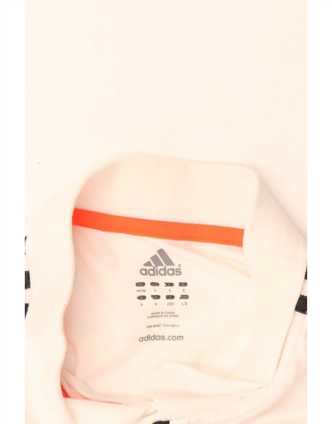 ADIDAS Mens FC Bayern Munchen Polo Shirt UK 44/46 Large White Cotton