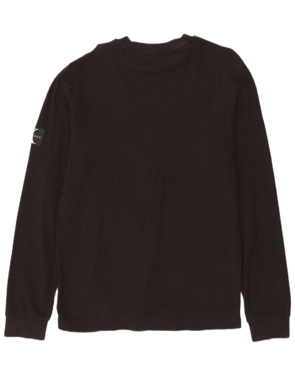 Calvin Klein Jeans Mens Top Long Sleeve Large Brown