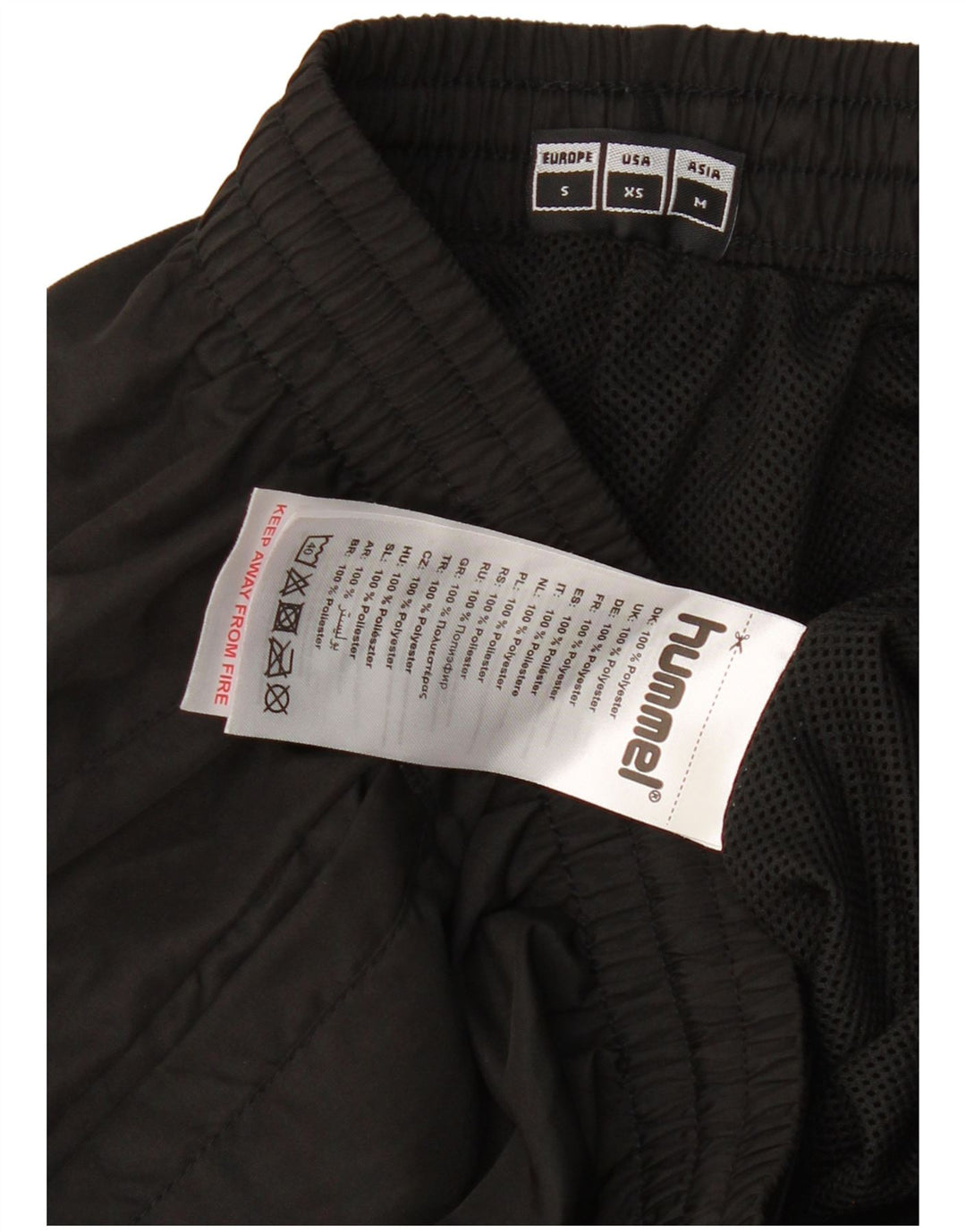 HUMMEL Mens Graphic Tracksuit Trousers Small  Black Polyester