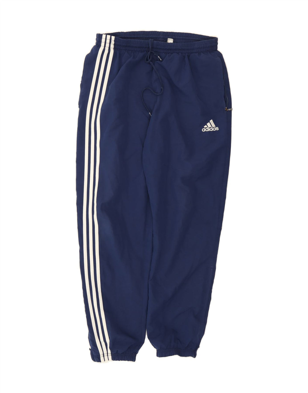 ADIDAS Mens Tracksuit Trousers Joggers Medium  Navy Blue Polyester