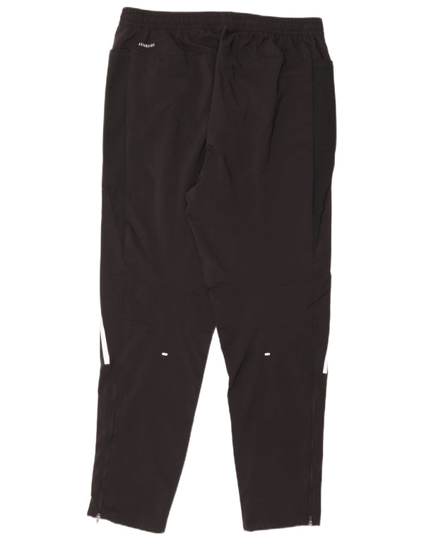 Adidas Mens Aeroready Regular Fit Tracksuit Trousers Large  Black Polyester