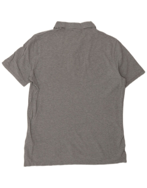 Nike Mens Polo Shirt Large Grey Flecked Cotton