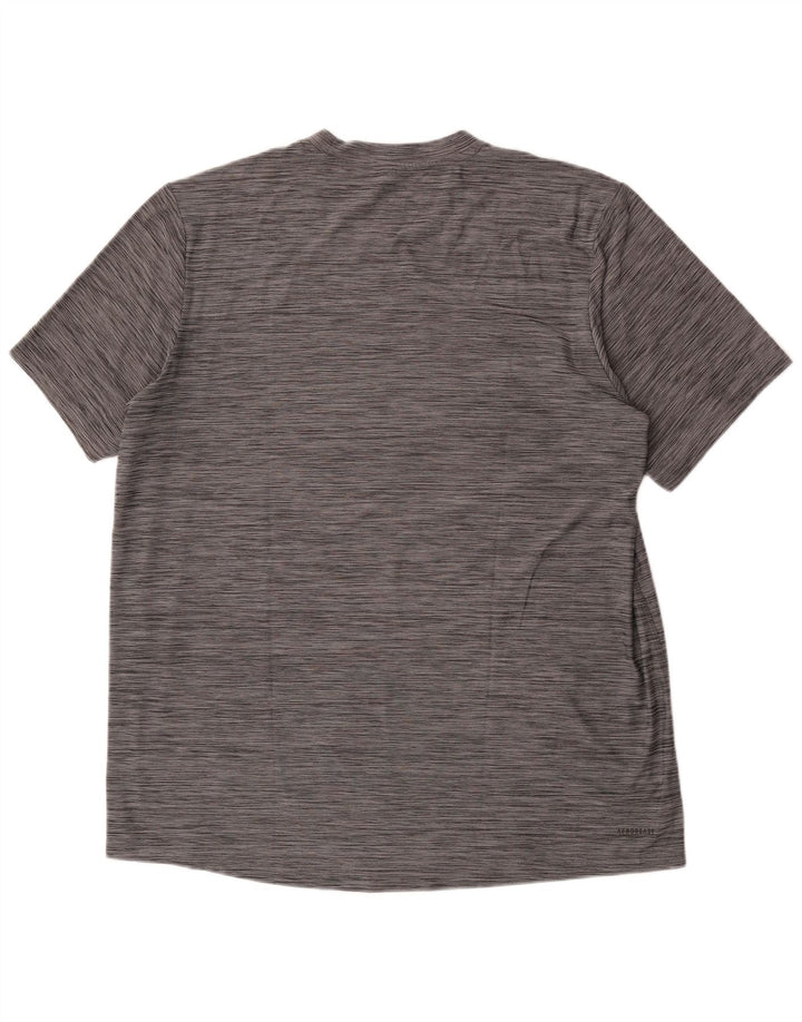 Adidas Mens T-Shirt Top XL Grey Flecked