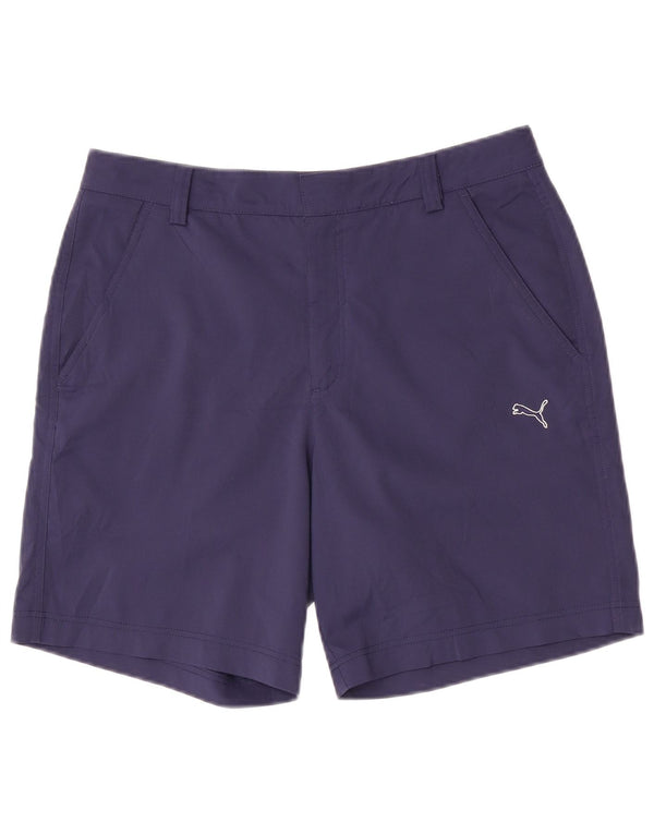 Puma Womens Chino Shorts W32 Large Navy Blue