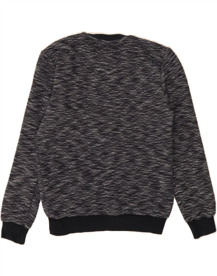 ZARA Mens Sweatshirt Jumper Small Navy Blue Chevron Cotton Vintage Zara and Second-Hand Zara from Messina Hembry 