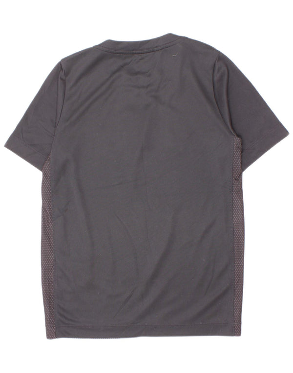 Nike Boys Dri Fit Graphic T-Shirt Top 8-9 Years Small Black Colourblock