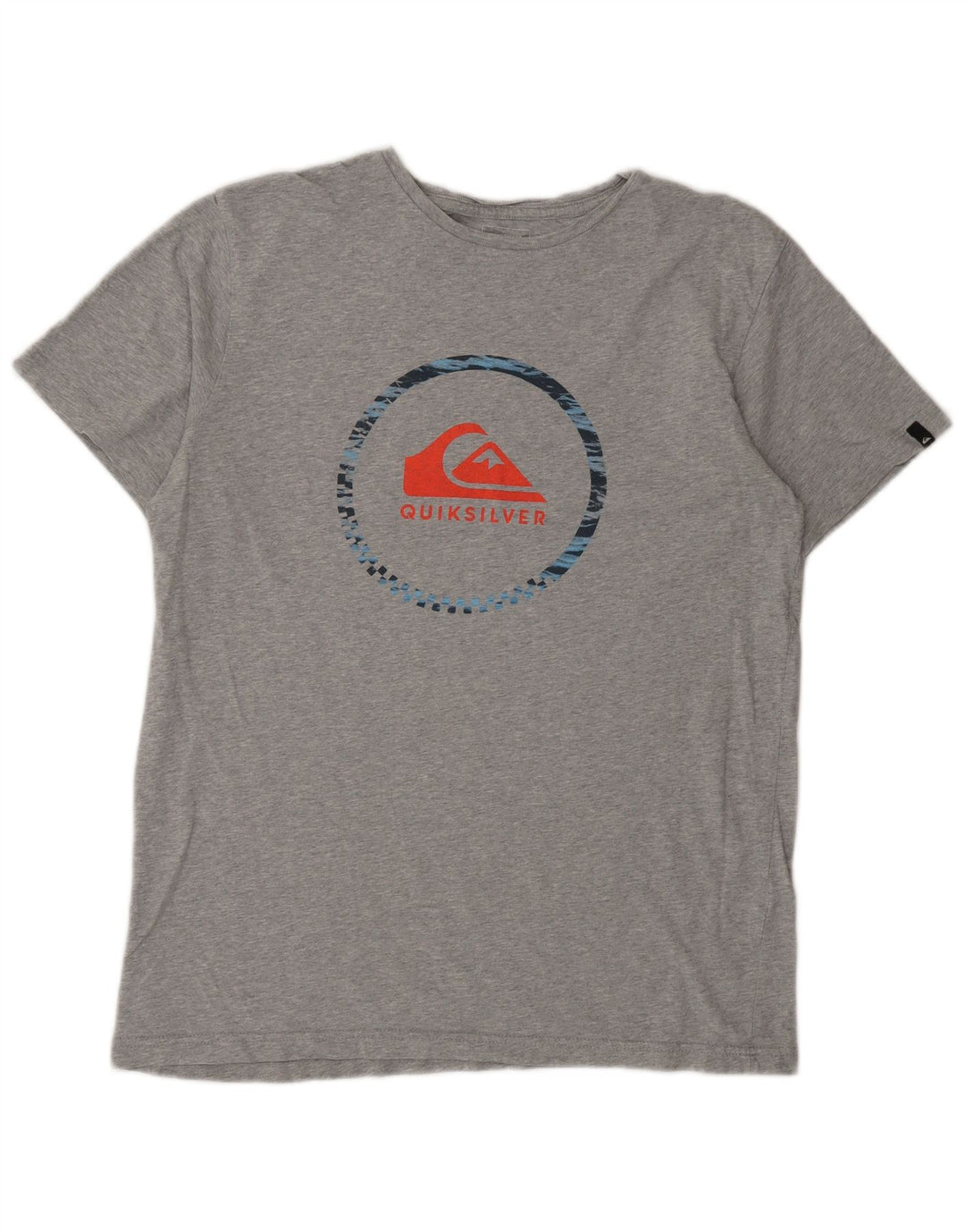 Quiksilver Mens Graphic T-Shirt Top Large Grey