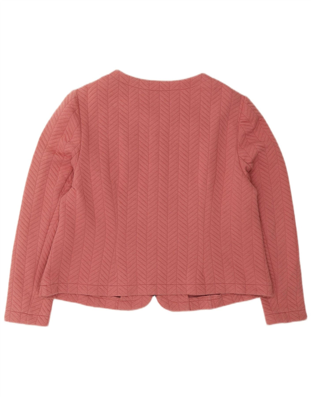 Marks & Spencer Womens Full Zip Blazer Jacket UK 20 2XL Pink Polyester