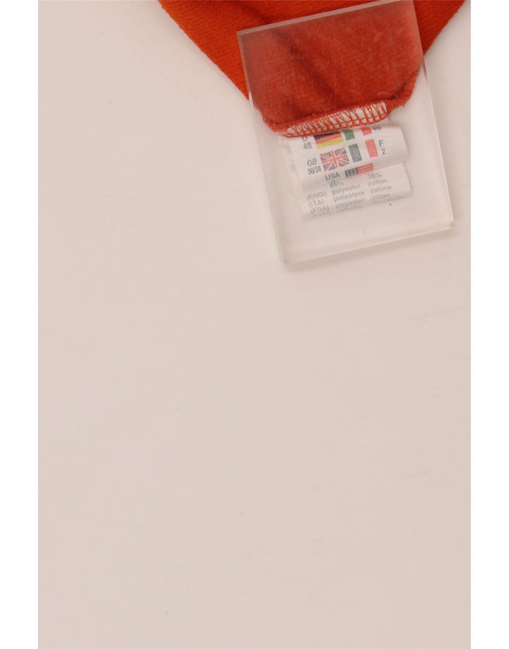 LOTTO Mens Polo Shirt UK 36/38 Small White Colourblock Polyester