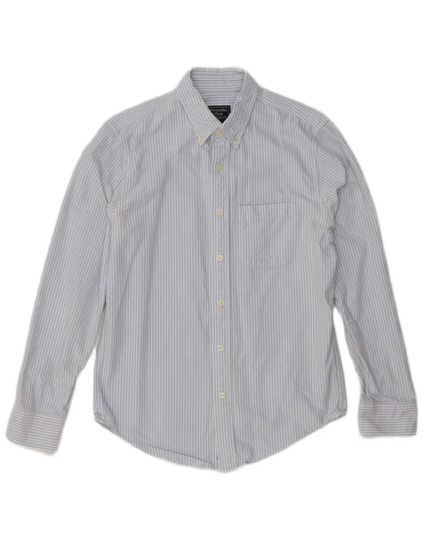 Abercrombie & Fitch Mens Shirt Small Blue Pinstripe Cotton