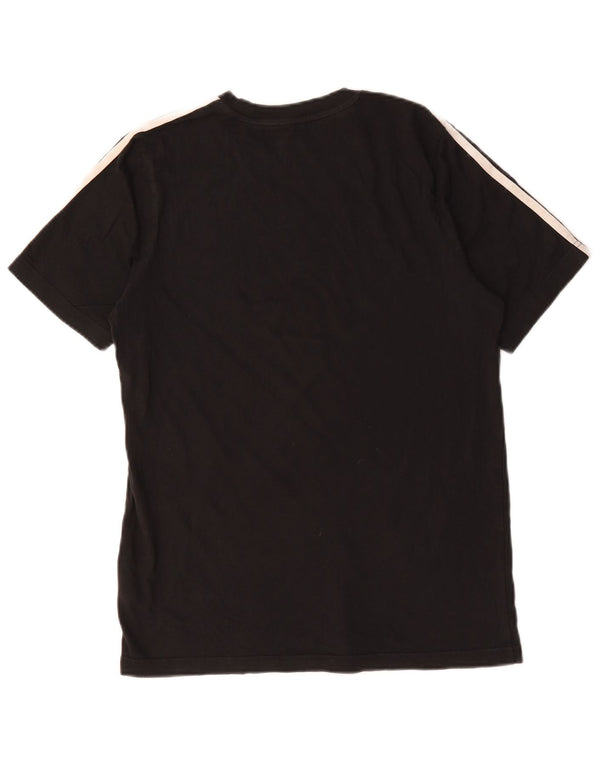 Adidas Boys T-Shirt Top 15-16 Years Black Cotton
