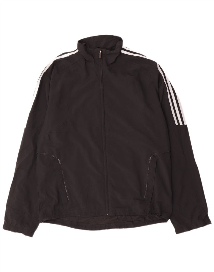 Adidas Mens Climalite Tracksuit Top Jacket Medium Black Colourblock