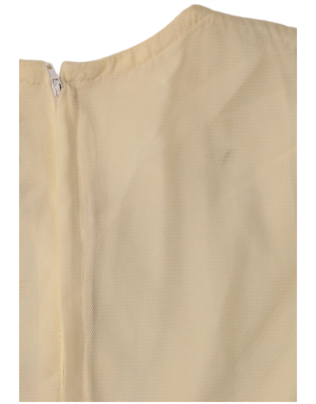 VINTAGE Womens Long Sleeve A-Line Dress US 6 Medium Beige Floral