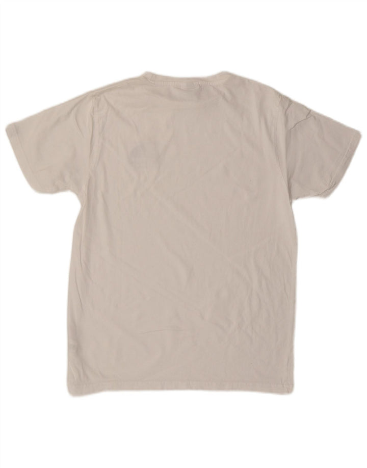 ELLESSE Mens T-Shirt Top Small White Cotton