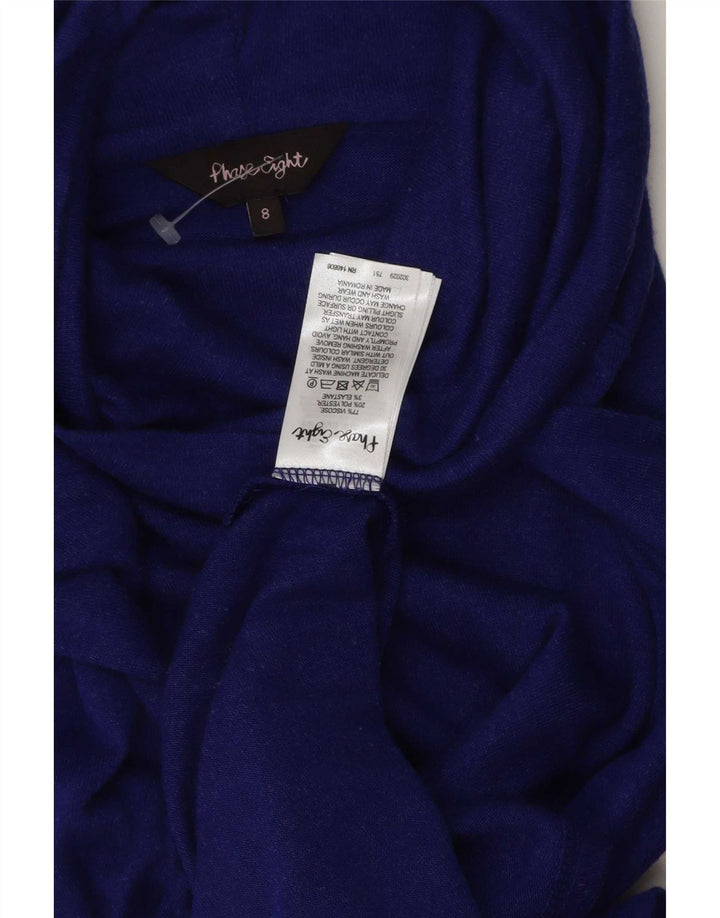 Phase Eight Womens Long Sleeve Tunic Top UK 8 Small Blue Viscose