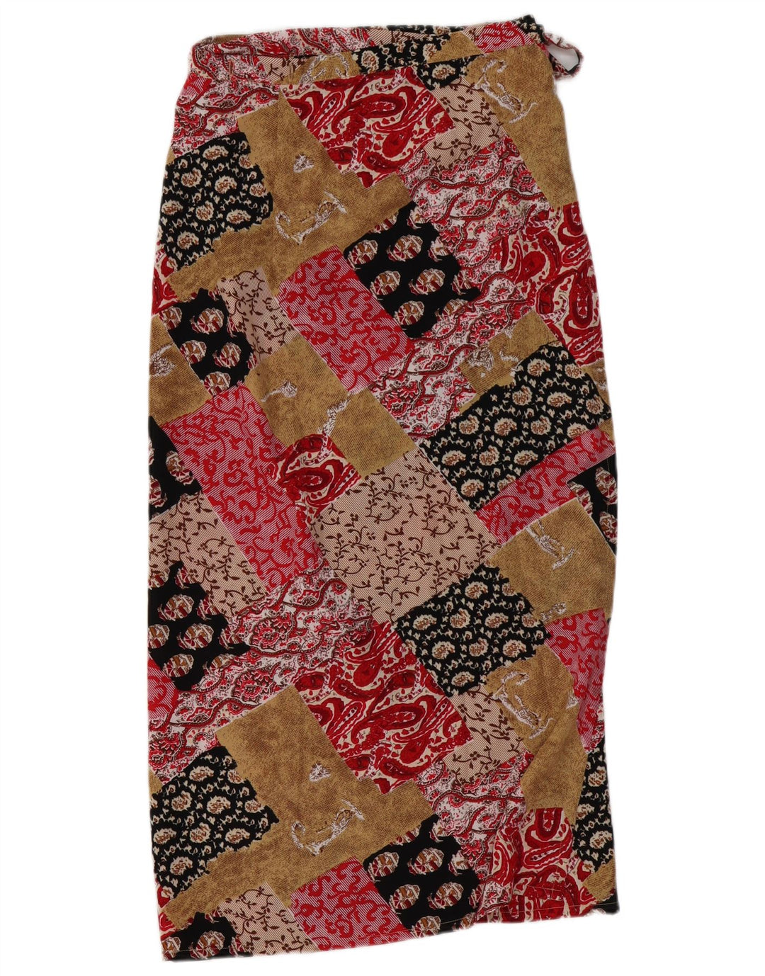 VINTAGE Womens Wrap Maxi Skirt W30 Medium  Multicoloured Patchwork Viscose
