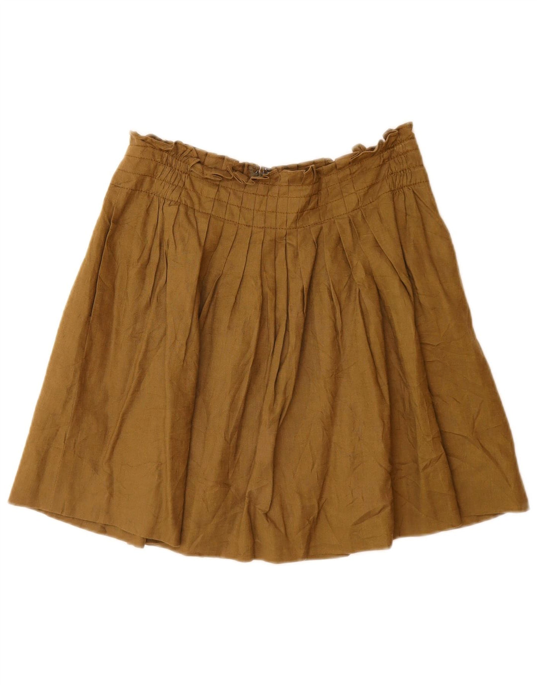 J. Crew Womens Flared Skirt US 2 XS W26  Khaki Linen
