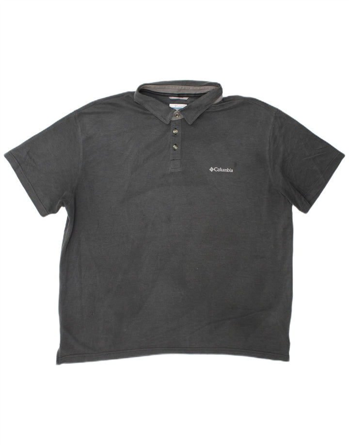 Columbia Mens Polo Shirt 2XL Grey Modal