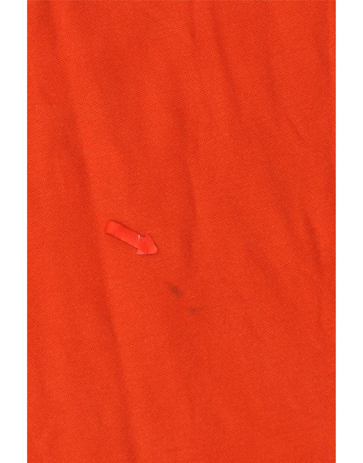 Fila Mens Polo Shirt Large Orange Cotton