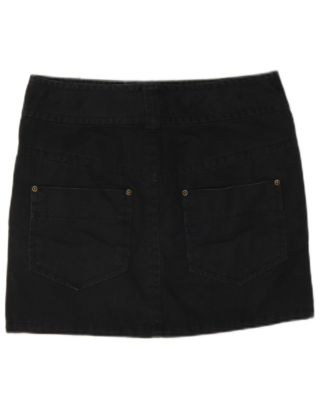Benetton Womens Mini Cargo Skirt W28 Medium Navy Blue