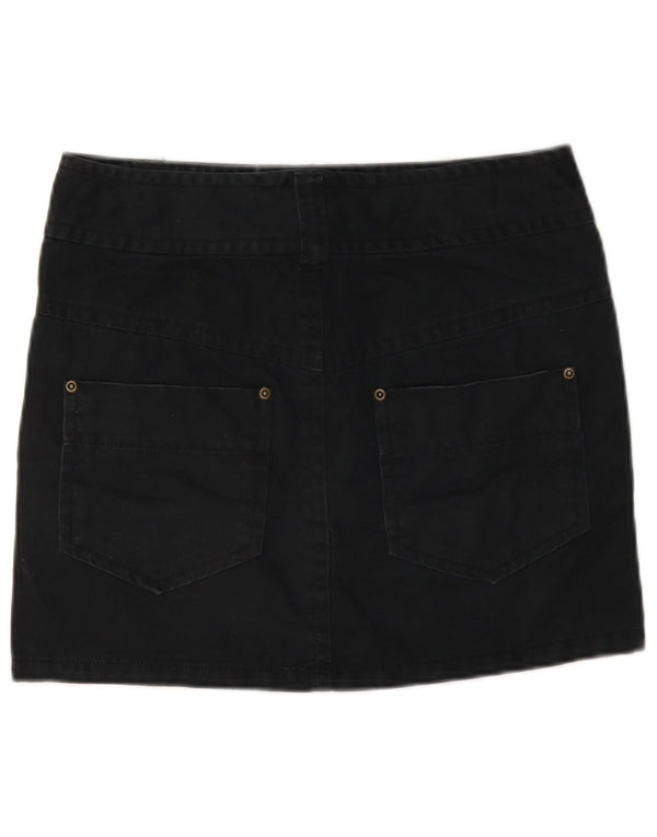 Benetton Womens Mini Cargo Skirt W28 Medium Navy Blue