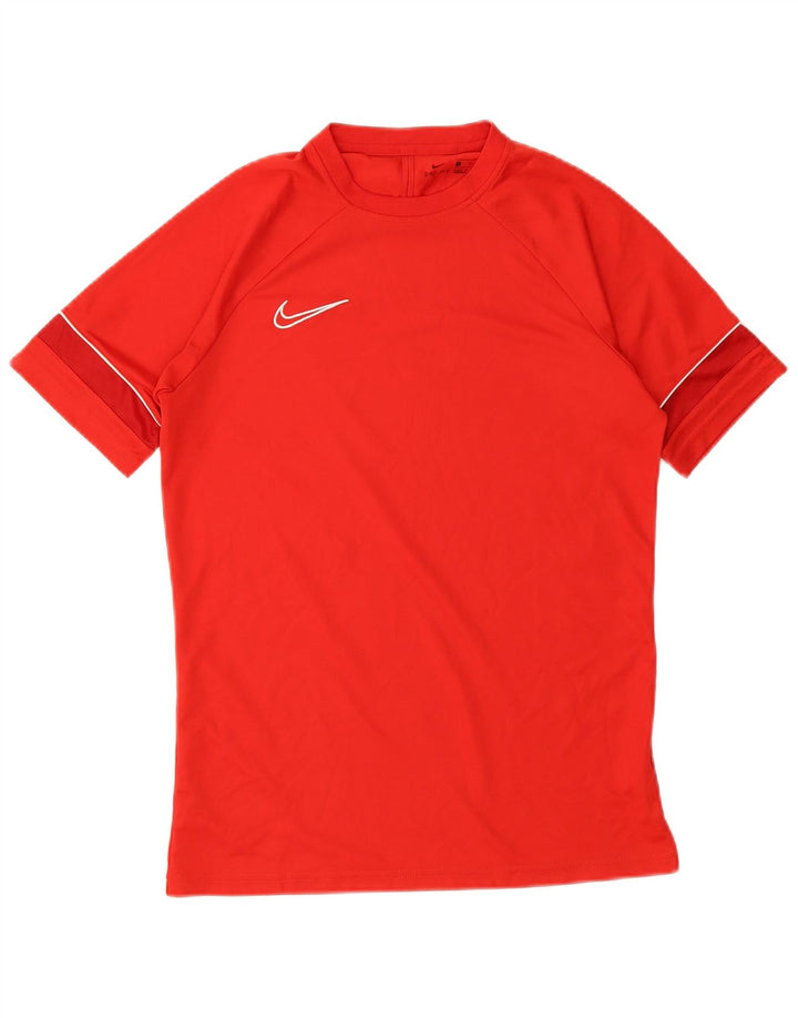 NIKE Mens Dri Fit T-Shirt Top Medium Red Polyester