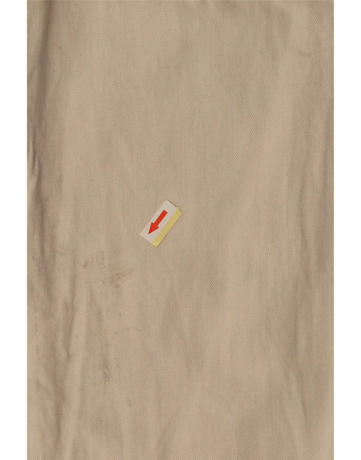 ZARA Womens High Waist Loose Fit Cropped Trousers EU 36 XS W26 L25 Beige