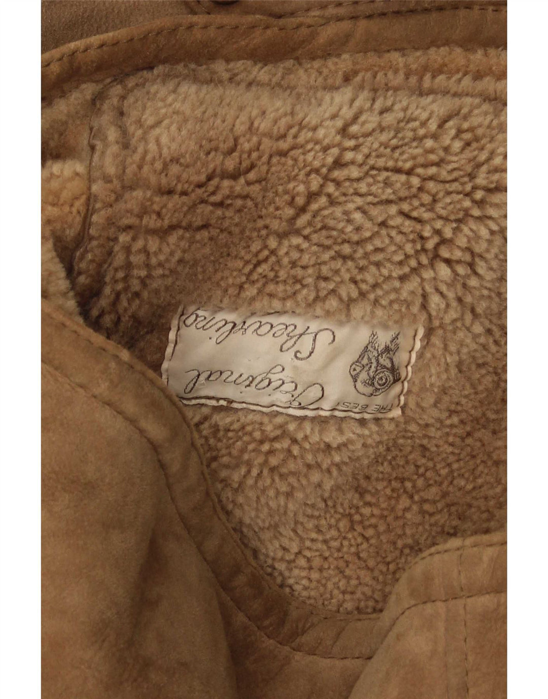 Everest Mens Shearling Jacket IT 54 2XL Beige
