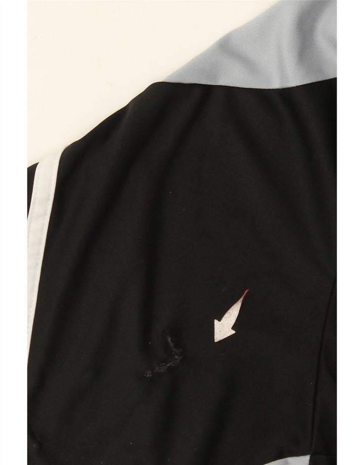 ADIDAS Mens Climalite Graphic T-Shirt Top XL Black Colourblock Polyester