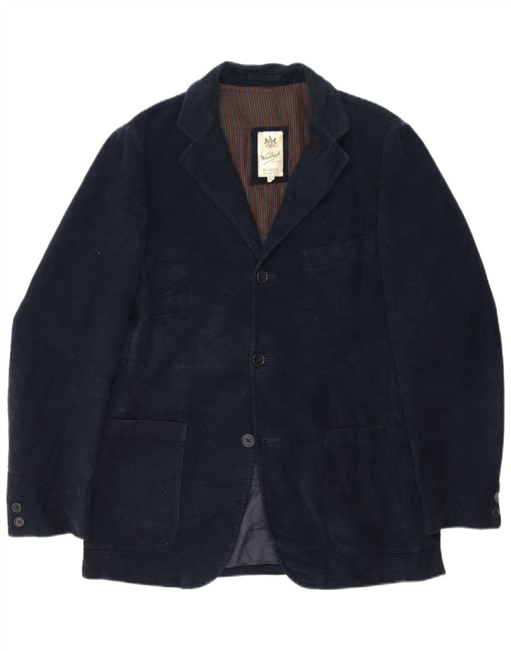 Woolrich Mens 3 Button Blazer Jacket UK 38 Medium Navy Blue Classic