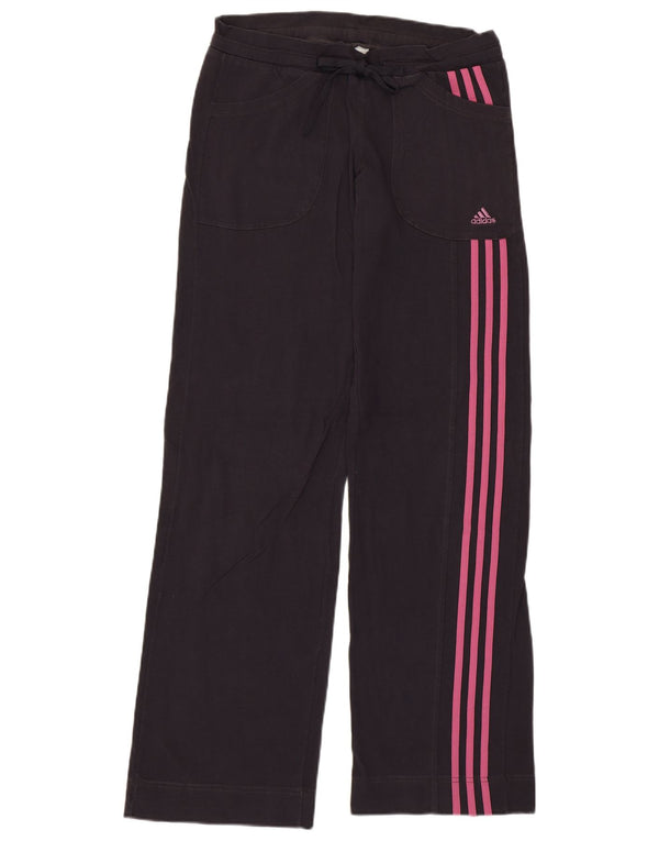 Adidas Womens Tracksuit Trousers UK 10 Small Black Cotton