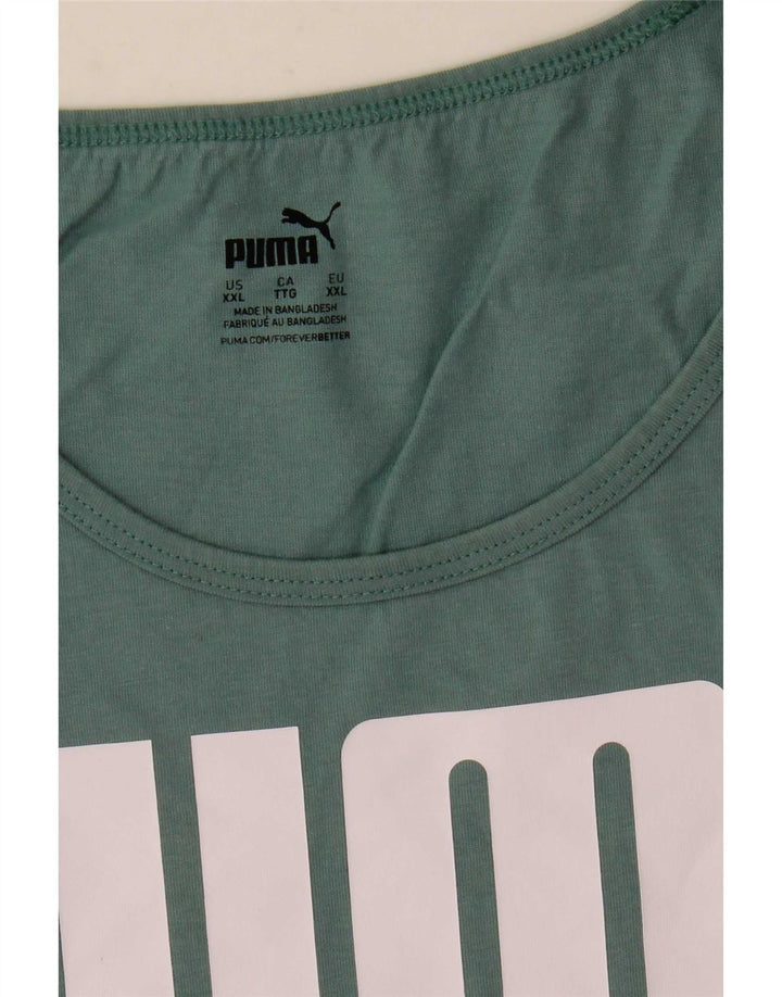 Puma Mens Graphic Vest Top 2XL Green