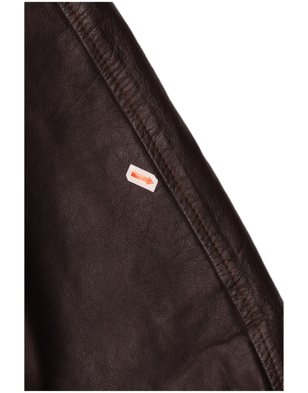 VINTAGE Mens Leather Jacket UK 42 XL Brown Leather