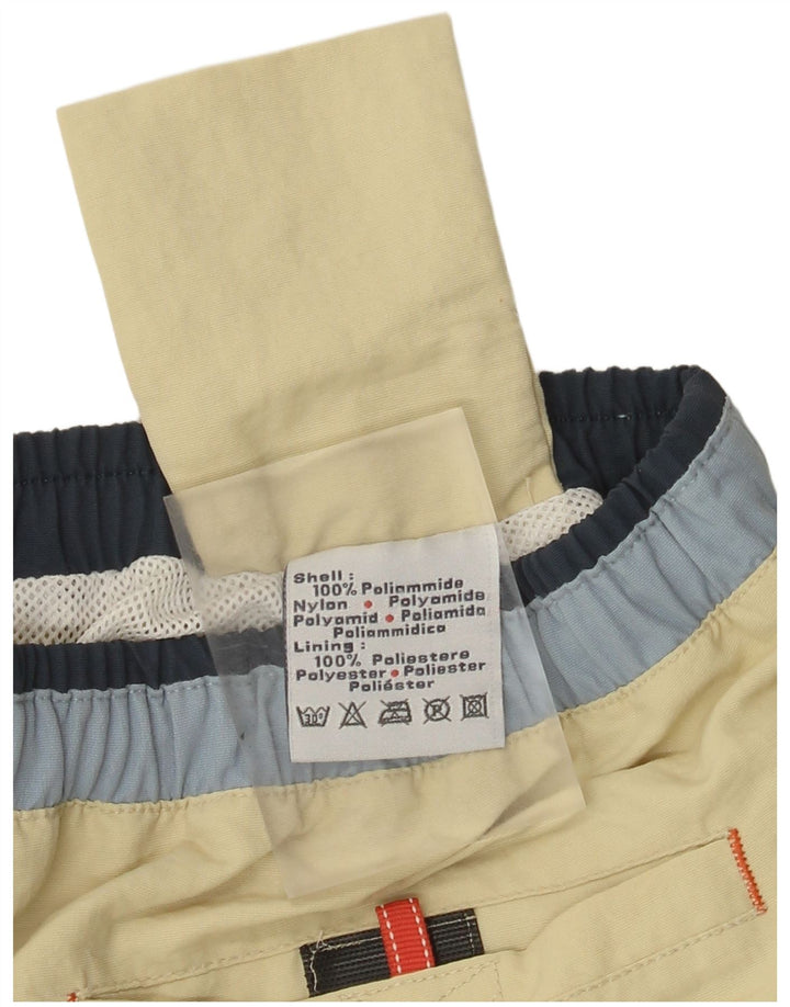 Kappa Mens Swimming Shorts Medium Beige Colourblock Polyamide