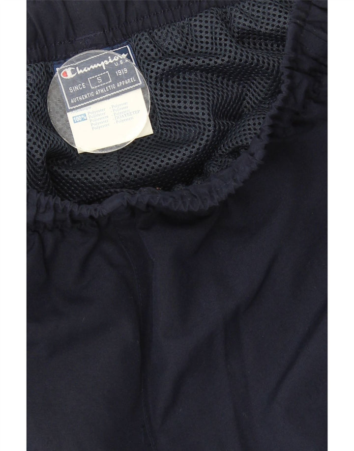 Champion Mens Windbreaker Trousers Small  Navy Blue Polyester