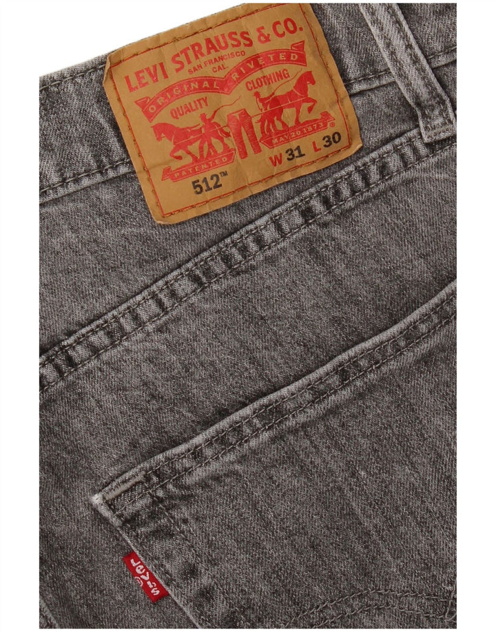 LEVI'S Mens 512 Slim Tapered Jeans W31 L30 Grey