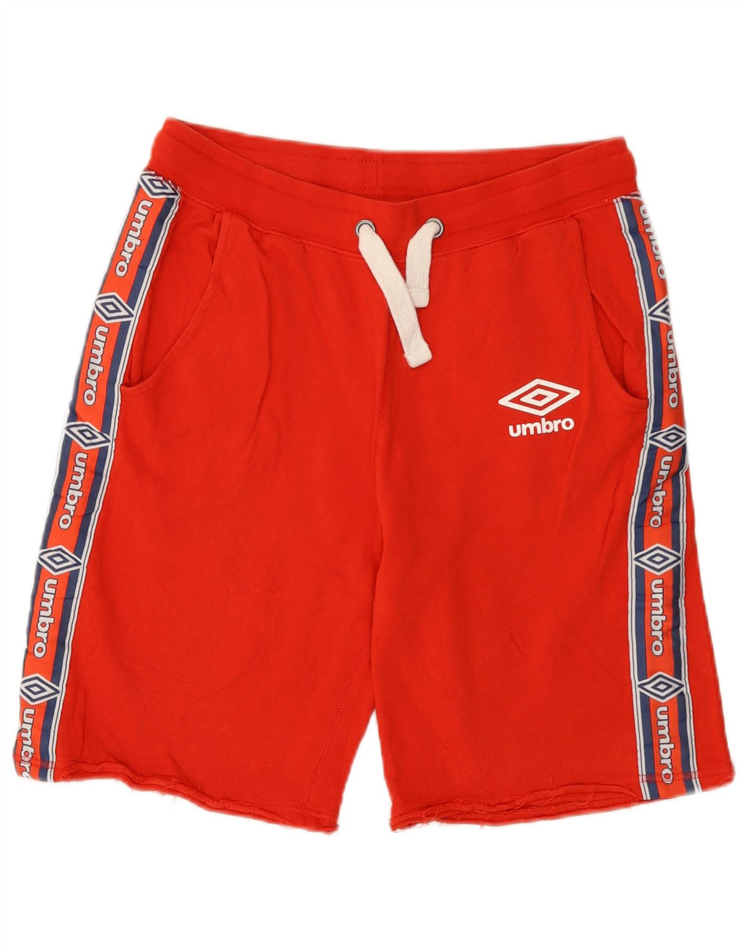 Umbro Mens Graphic Sport Shorts Medium Red Cotton