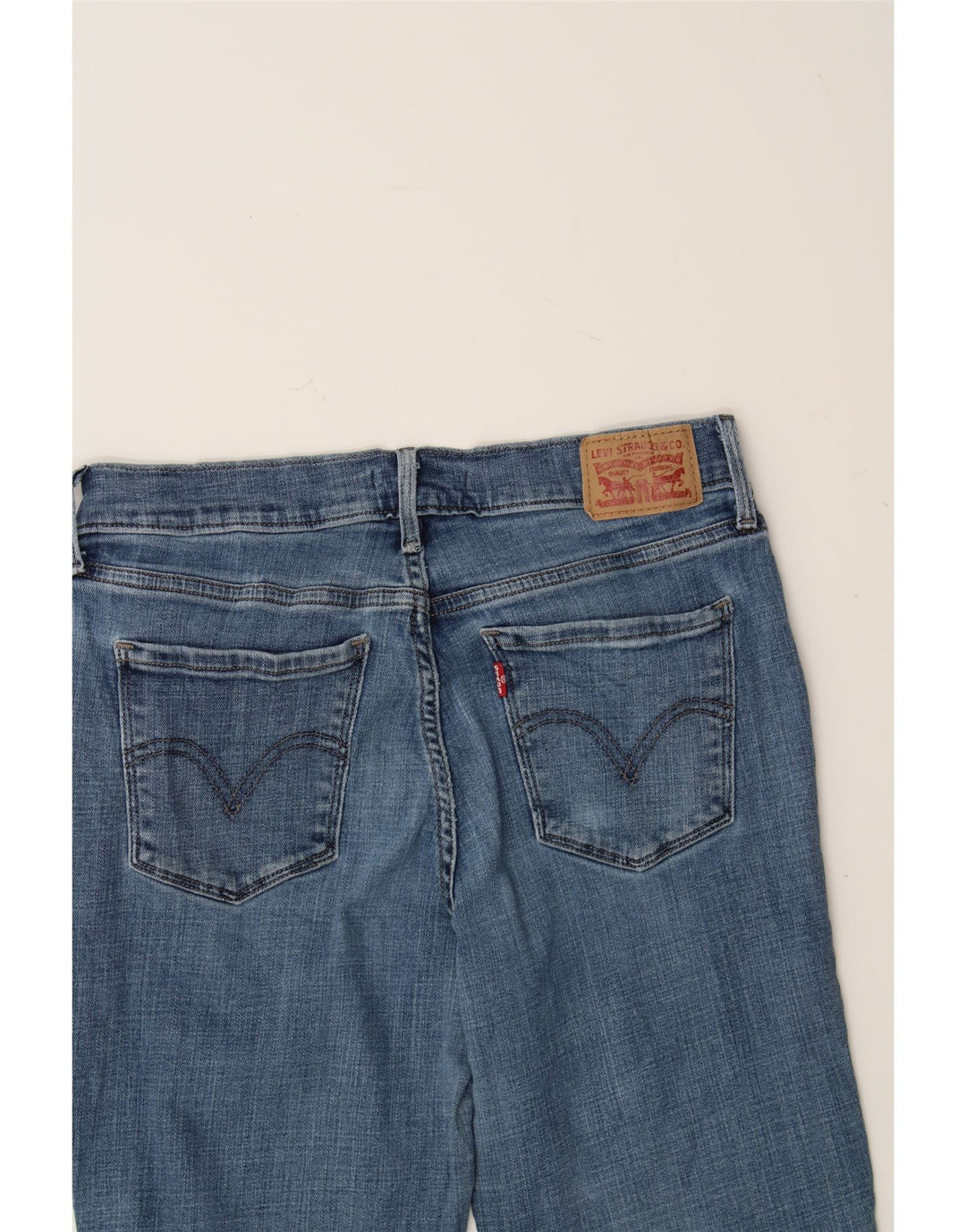 LEVI'S Womens 505 Straight Jeans W28 L32 Blue Cotton Vintage Levi's and Second-Hand Levi's from Messina Hembry 
