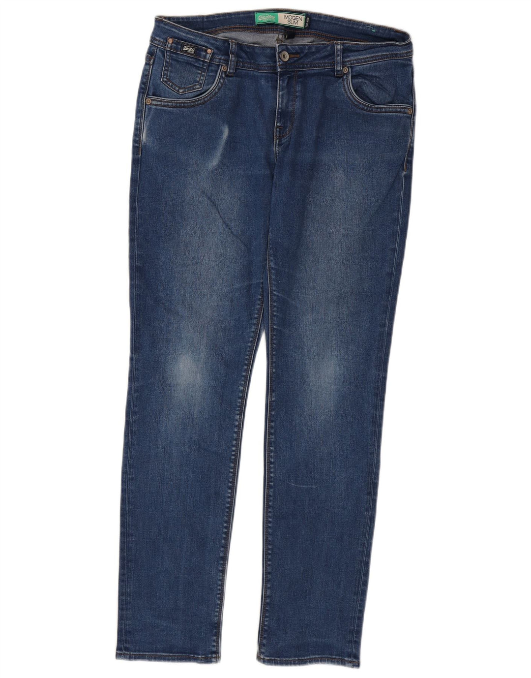 Superdry Womens Imogen Slim Jeans W32 L32 Blue Cotton